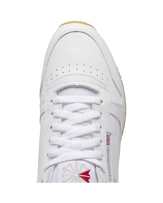 Reebok White Classic Leather Trainers for men