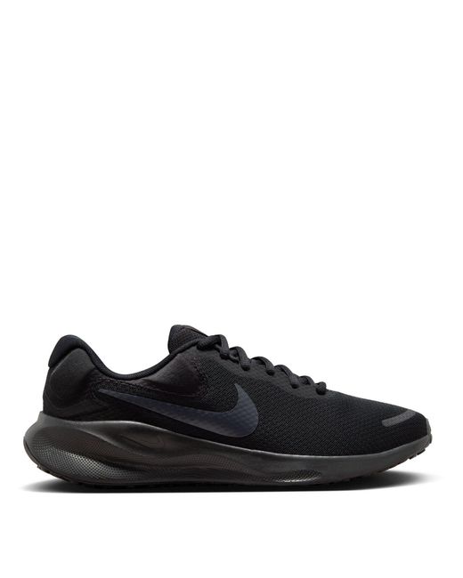 Nike Black Revolution 7 Road Running Shoes for men