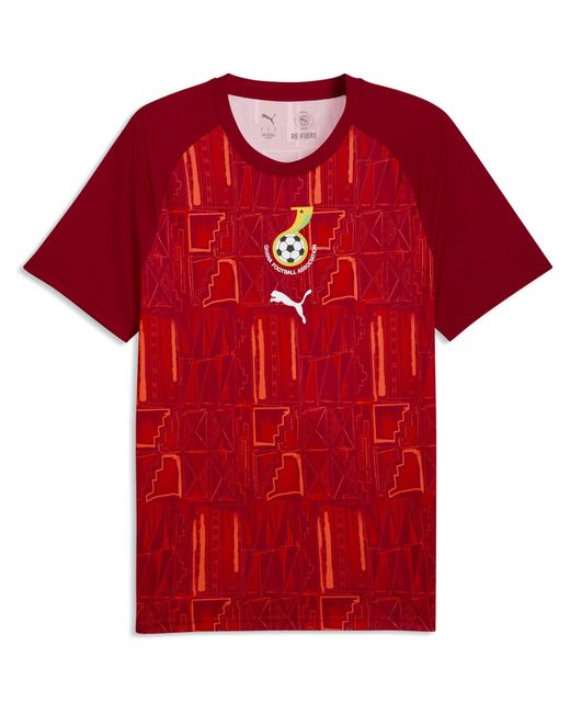 PUMA Red Ghana Warn-Up Shirt World Cup 2026 for men