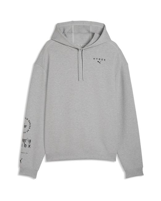 PUMA Gray Hyrox Cloudspun Hoodie for men