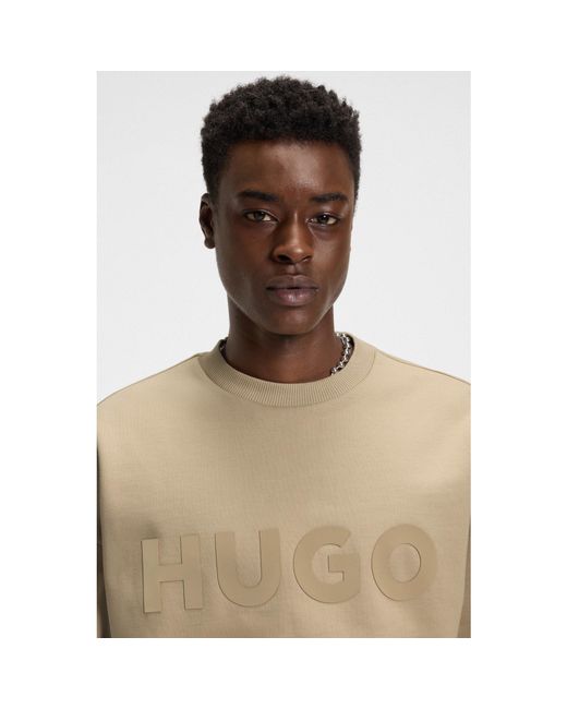 HUGO Natural Dinex Short Sleeve Polo Shirt for men