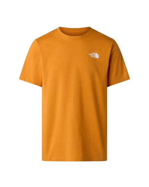 The North Face Orange Never Stop Exploring Regular Fit T-Shirt for men