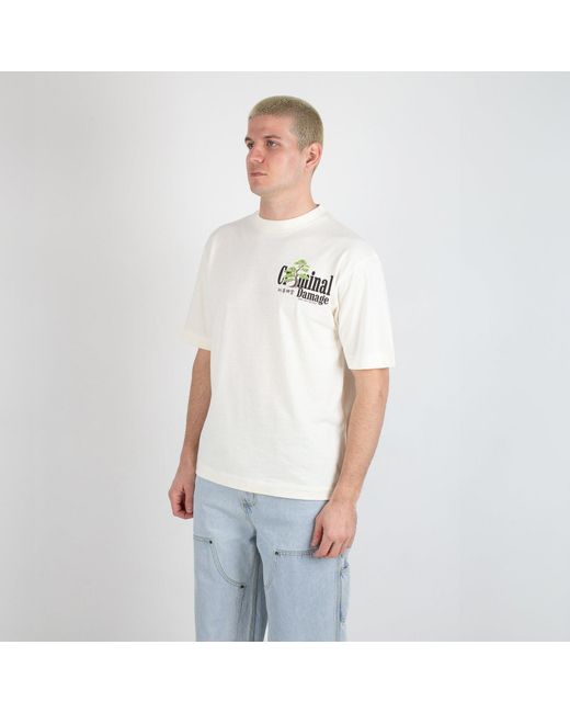 Criminal Damage White Kenshin Tee for men