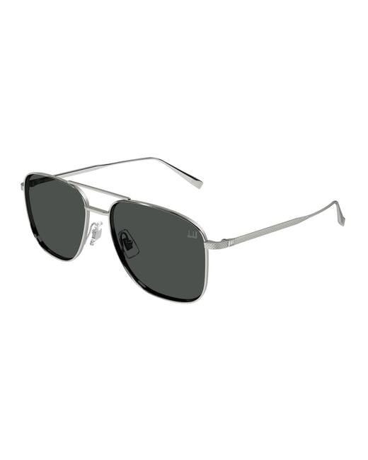DUNHILL EYEWEAR Black Dunhill Aviator Du0118S Sunglasses for men
