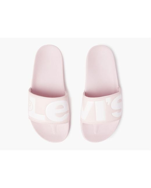 Levi's Pink June Sliders