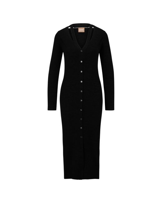 Boss Black Facene Dress, Cotton