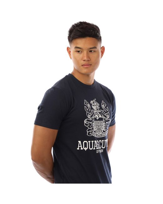 Aquascutum Blue T-Shirt for men