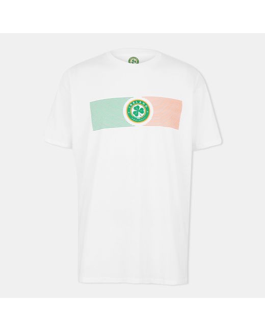 Castore White Fai Crest Licensed Short-Sleeve T-Shirt for men