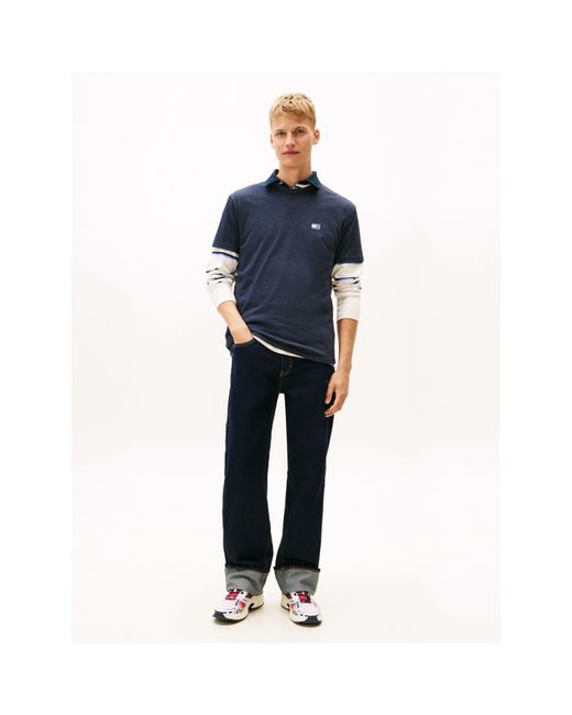 Tommy Hilfiger Blue Classic Tommy Small Badge T Shirt for men