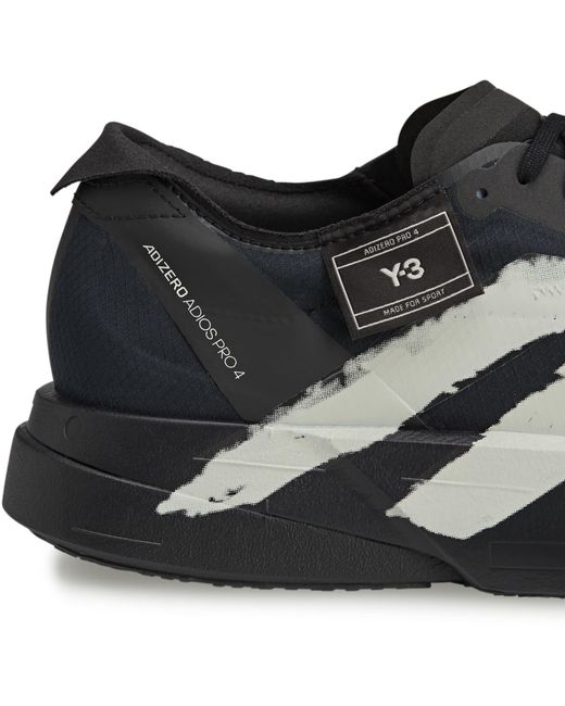 Y-3 Black Adios Pro Runners for men