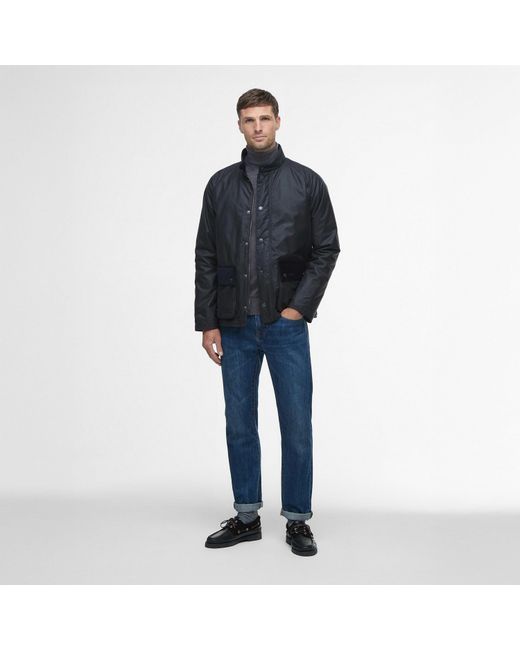 Barbour Blue Cordhill Waxed Jacket for men