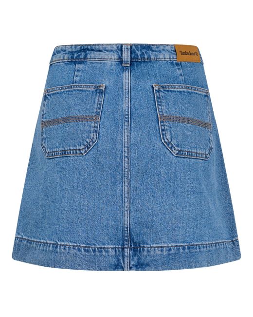 Timberland Blue Refibra Denim Skirt Mid