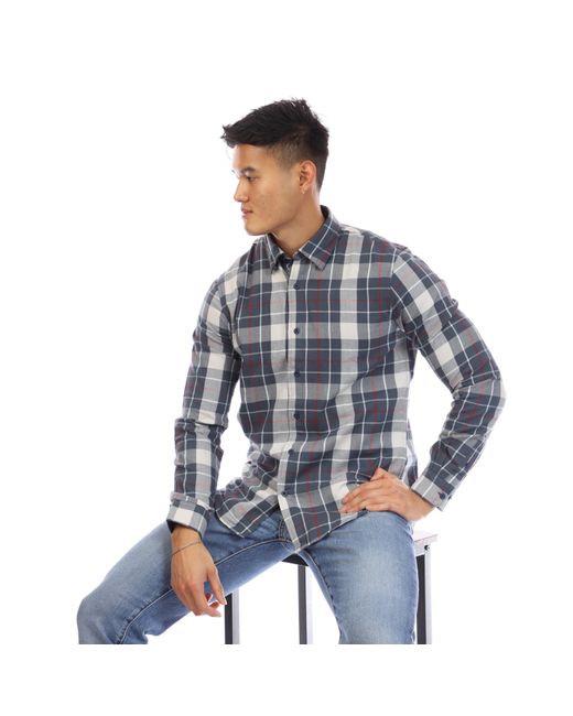 Peter Werth Blue Long Sleeve Plain Shirt for men