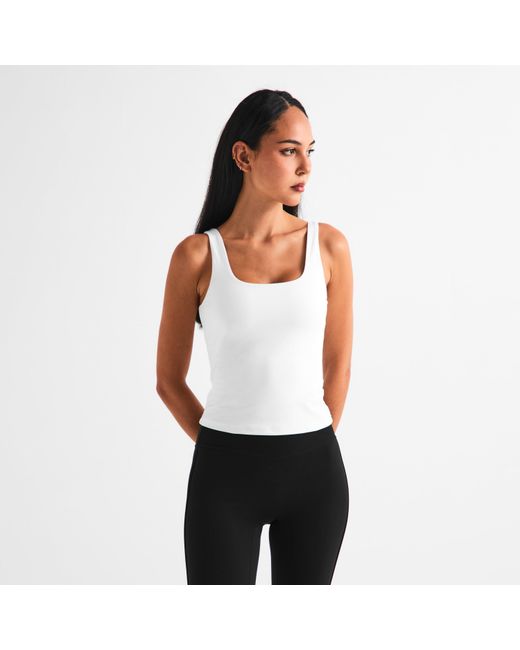 The Couture Club White Sculpting Stretch Sports Top