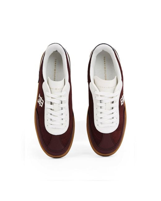 Tommy Hilfiger Brown Th Heritage Court Trainers