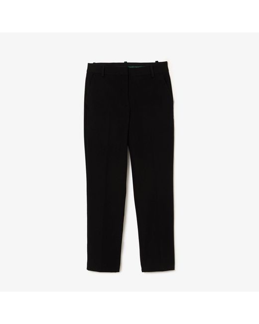 Lacoste Black Fit Stretch Cotton Chinos