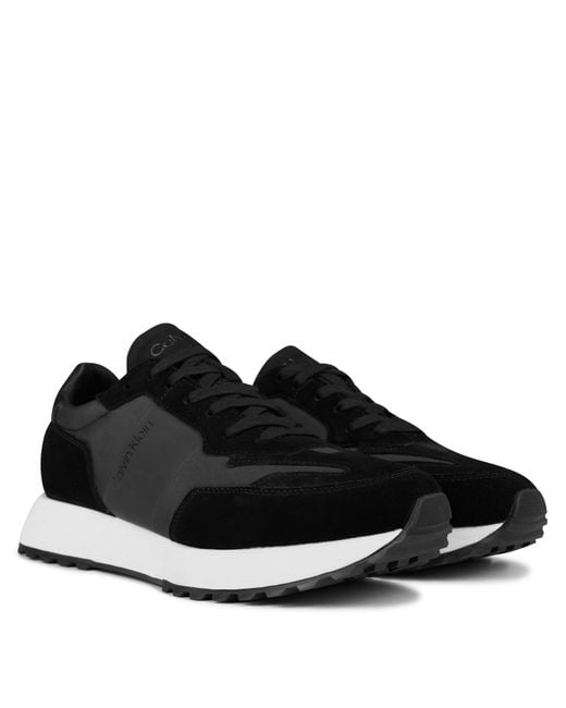 Calvin Klein Black Suede Trainers for men