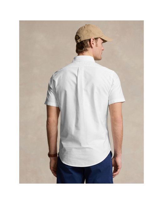 Polo Ralph Lauren White Custom Fit Oxford Shirt for men