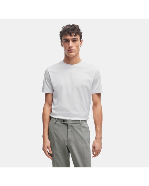 Boss White Hbb Thompson Tonal Logo T-Shirt for men