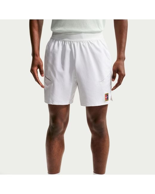Nike White Performance Tennis Shorts for men