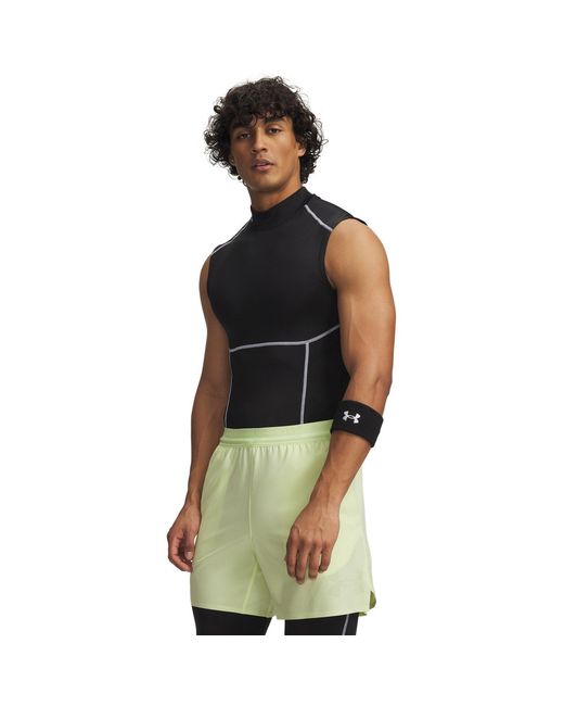 Under Armour Black Heatgear Neolast Sleeveless Mock Ultimate Reflective for men
