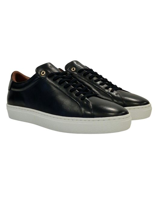 Firetrap Black Franck Low Trainers for men