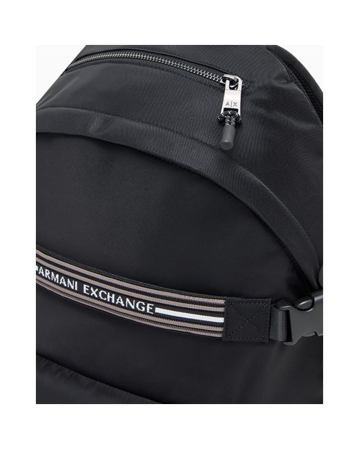 ARMANI EXCHANGE Black Backpack for men