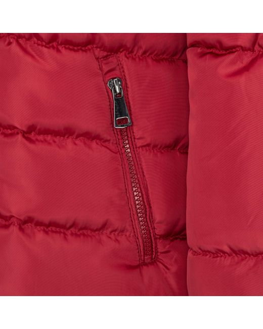 I Saw It First Red Isif Detachable Hood Fur Trim Sherpa Lined Parka