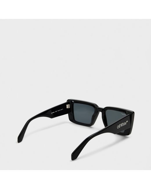 Off-White c/o Virgil Abloh Black Geometric Square Sunglasses