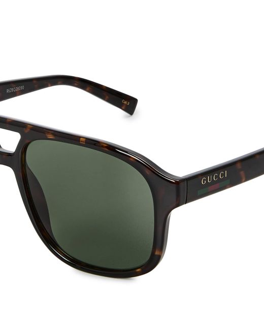 Gucci Green Gg1856S Aviator Sunglasses for men