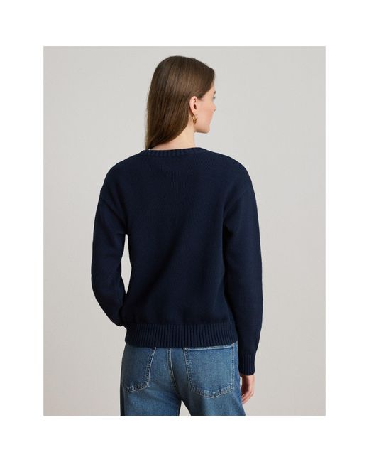Ralph Lauren Blue Crew Neck Jumper