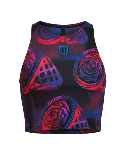 Nike Blue England Printed Tank Top 2025