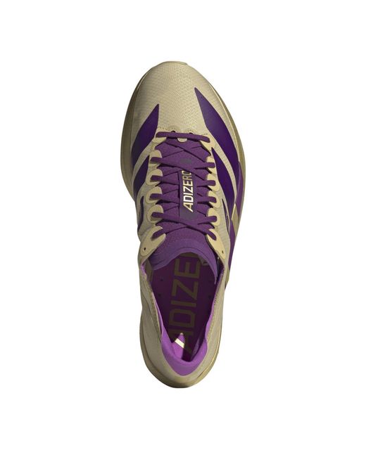 Adidas Blue Adizero Takumi Sen Fast Running Shoes for men