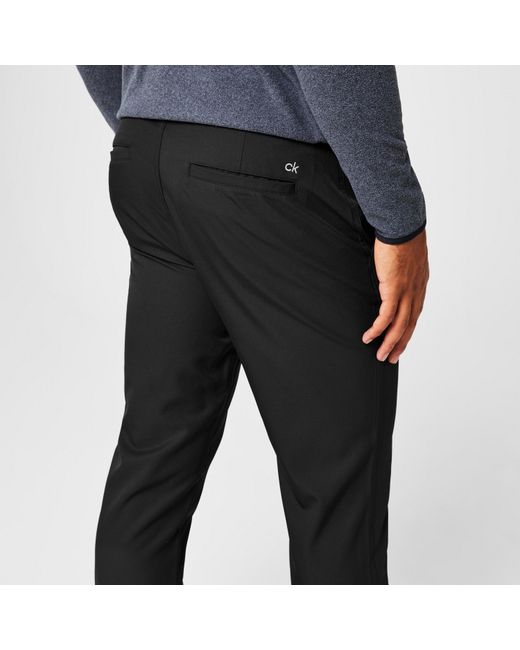 Calvin Klein Black Ckgolf Bullet Stretch Trousers for men