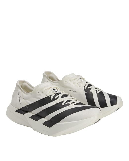 Y-3 Gray Adios Pro Everyday Neutral Road Running Shoes for men
