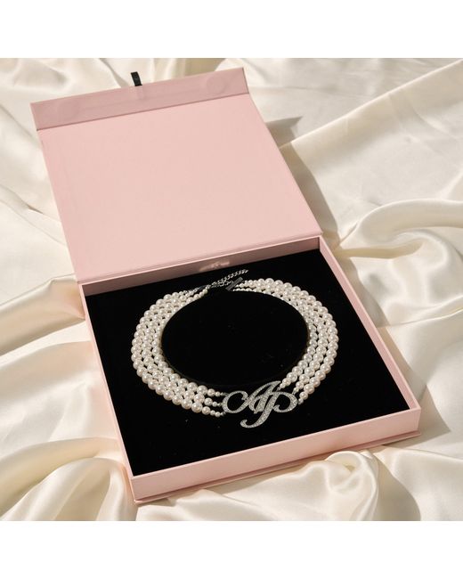 Agent Provocateur Metallic Britt Pearl Necklace