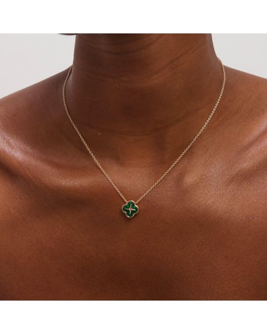 Jon Richard Blue Plated Malachite Clover Trio Set