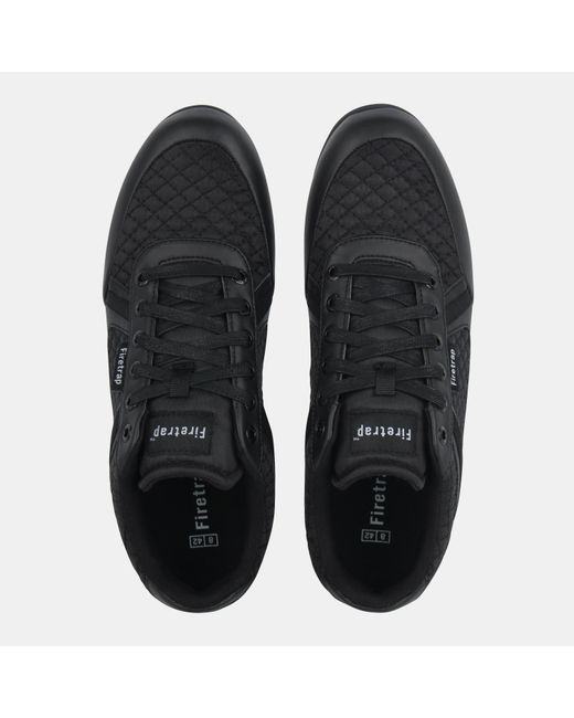Firetrap Black Dr Domello Trainers for men