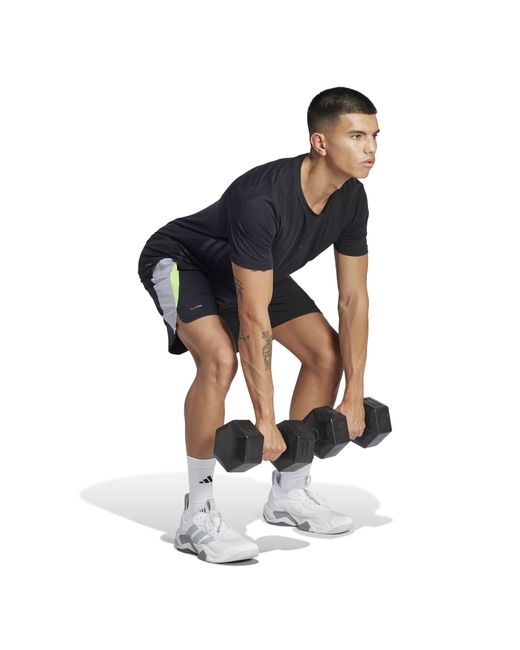 Adidas Black Climacool Colorblock Shorts for men