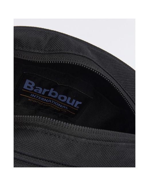 Barbour Black Knockhill Essential Crossbody Bag for men