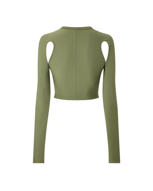 Off-White c/o Virgil Abloh Green Fine Knit Top
