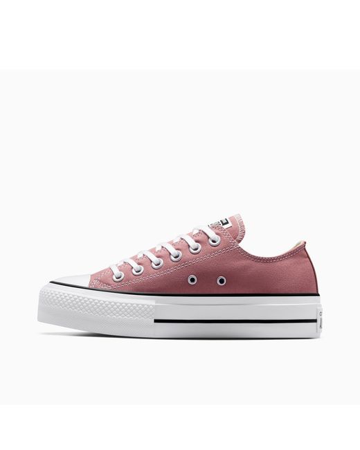 Converse Pink Chuck Taylor All Star Lif Platform Trainers