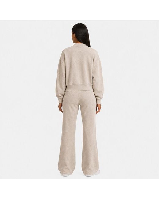 I Saw It First Natural Washed Pintuck Wide Leg Jogger