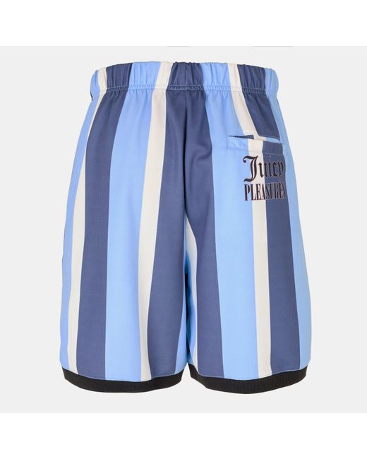 Pleasures Blue X Juicy Couture Striped Shorts for men