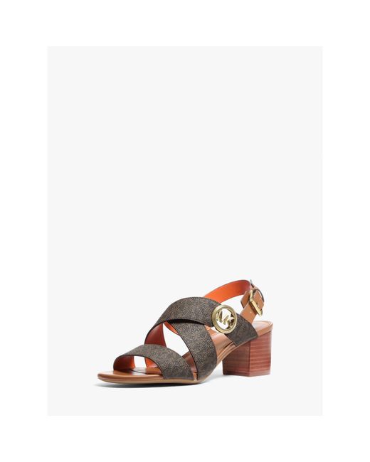 MICHAEL Michael Kors Brown Vera Wedge Heeled Sandals