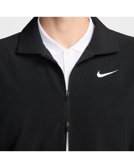 Nike Black Tour Repel Full-Zip Golf Jacket for men