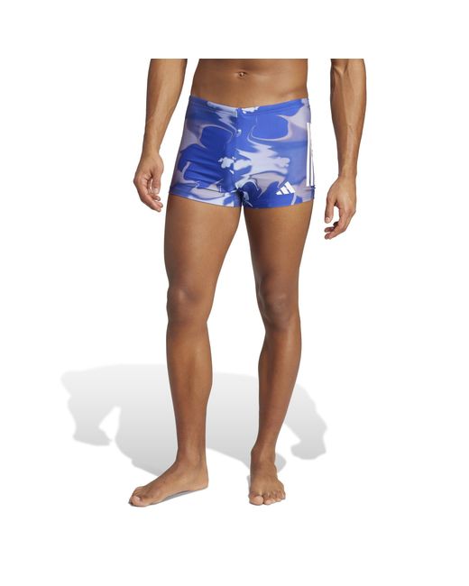 Adidas Blue Graphic Swim Boxers for men