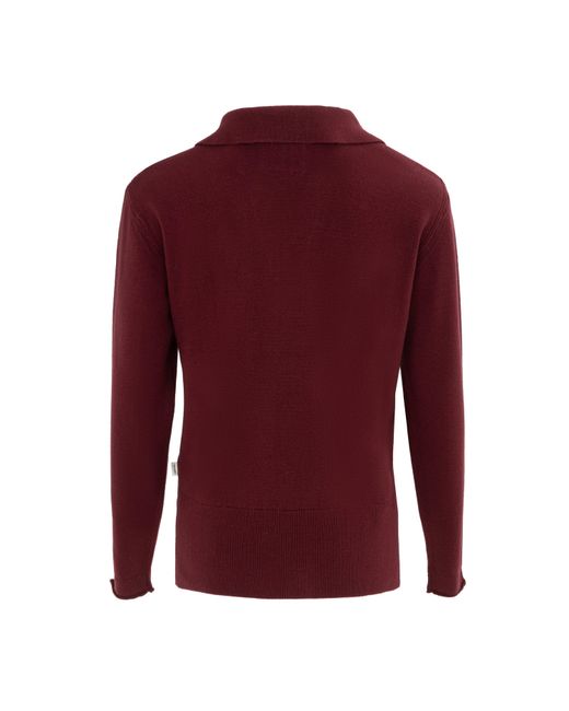 SoulCal & Co California Red Cal Long Sleeve Polo Jumper