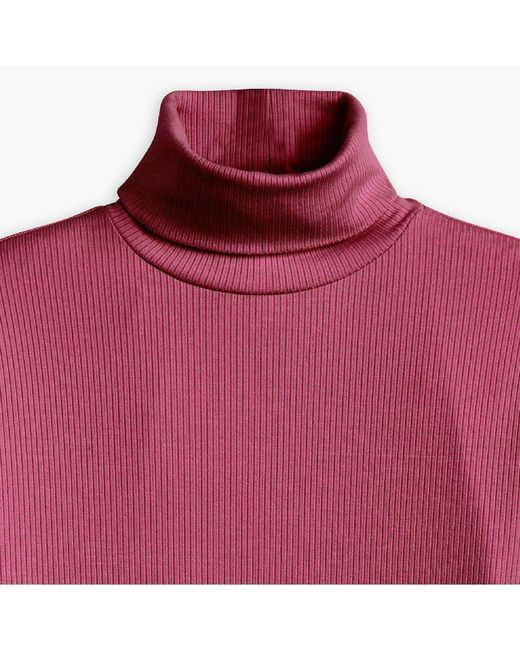 Levi's Red Dreamy Turtleneck Long Sleeve T-Shirt