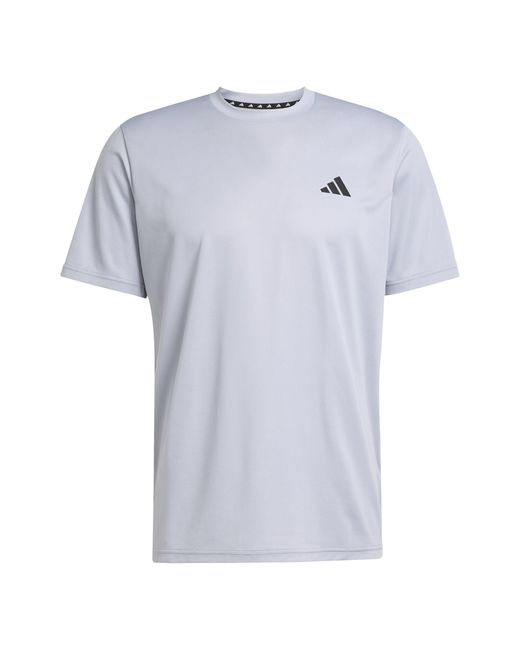 Adidas Blue Training Essentials Base T Shirt for men